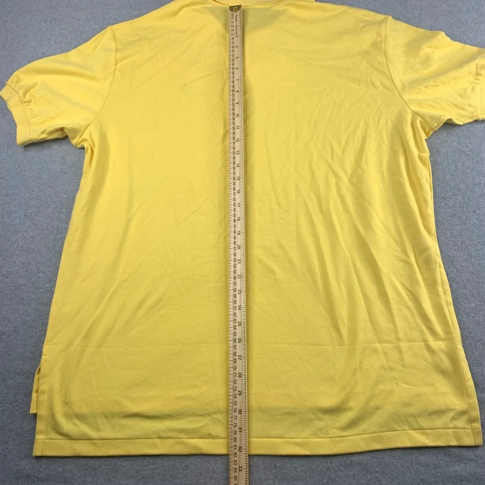 Polo Ralph Lauren Polo Shirt  XL Yellow Short Sleeve Cotton Pony NWT MSRP $95